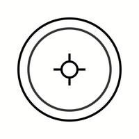 Unique Location Access Vector Line Icon