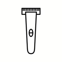 Unique Shaving Machine Vector Line Icon