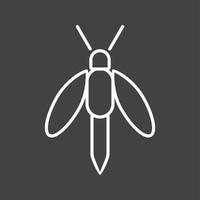 Unique Firefly Line Vector Icon