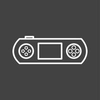 Unique Gaming Console Line Vector Icon