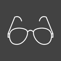 icono de línea de vector de gafas de lectura únicas
