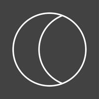 Unique Moon Vector Line Icon