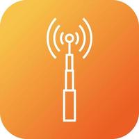 Unique Telecom Tower Vector Line Icon