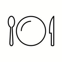 Unique Utensils Vector Line Icon