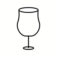 Unique Cocktail Vector Line Icon