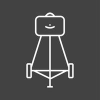 Unique Food Trolley Line Vector Icon