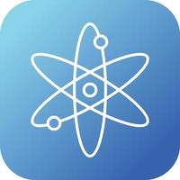 Unique Atom Vector Line Icon