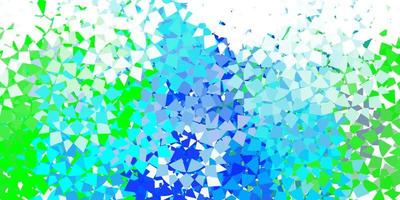 Light blue vector background with triangles.