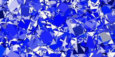 Light BLUE vector background with triangles.