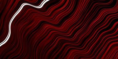 Dark Red vector pattern with curved lines.