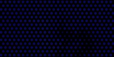 Dark BLUE vector background with occult symbols.