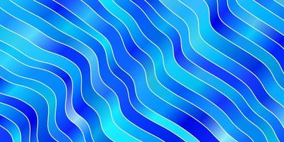 Light BLUE vector background with bent lines.