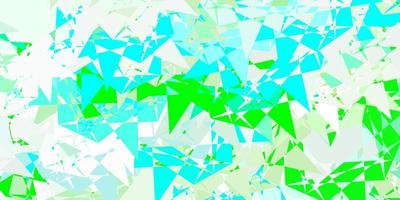 Light Green vector pattern with polygonal shapes.