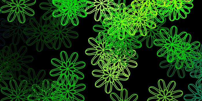 Dark Green, Yellow vector template with abstract forms.