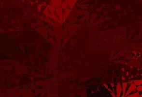 Dark Green, Red vector background with random forms.