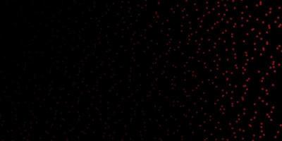 Dark Red vector background with colorful stars.