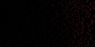 Dark Red vector background with colorful stars.