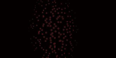 Dark Red vector backdrop with dots.