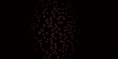 Dark Red vector backdrop with dots.