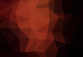 Dark Red vector triangle mosaic texture.