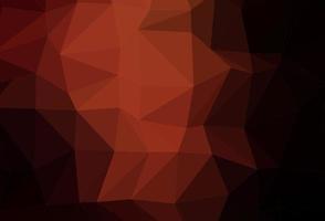 Dark Red vector triangle mosaic texture.