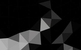 Dark Black vector blurry triangle template.