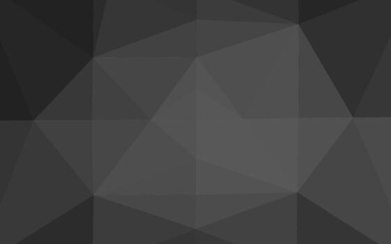 plata oscura, vector gris brillante patrón triangular.