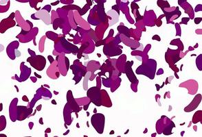Light Purple vector pattern with chaotic shapes.
