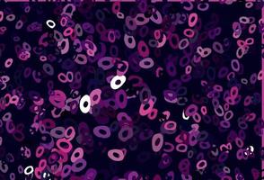 Dark Purple, Pink vector pattern with spheres.