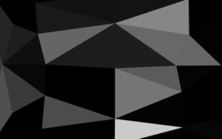 Dark Black vector polygon abstract layout.