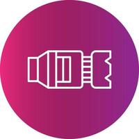 Camera Lens Creative Icon Design vector