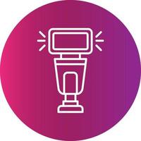 Camera Flash Creative Icon Design vector