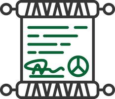 Peace Treaty Creative Icon Design vector