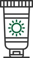 Sunscreen Creative Icon Design vector