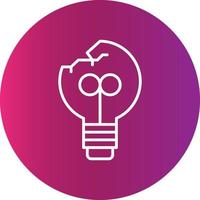 Light Bulb Creative Icon Design vector