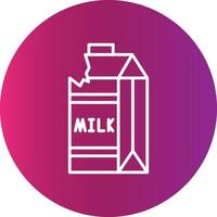 diseño de icono creativo de cartón de leche vector