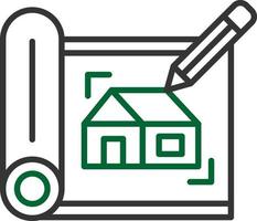 House Sketch Creative Icon Design vector