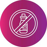 No Alcohol Creative Icon Design vector