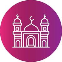 Mosque Creative Icon Design vector