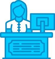 Receptionist Creative Icon Design vector