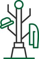 Coat Stand Creative Icon Design vector