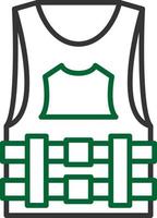 Bulletproof Vest Creative Icon Design vector