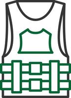 Bulletproof Vest Creative Icon Design vector