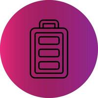 Full Battery Creative Icon Design vector