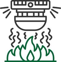 diseño de icono creativo de alarma de incendio vector