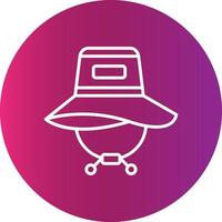 Sun Hat Creative Icon Design vector