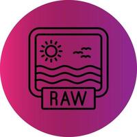 Raw Creative Icon Design vector