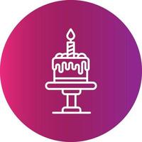 Birthday Cake Creative Icon Design vector