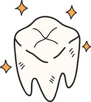 Hand Drawn good teeth illustration vector