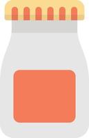 medicine bottle illustration in minimal style vector